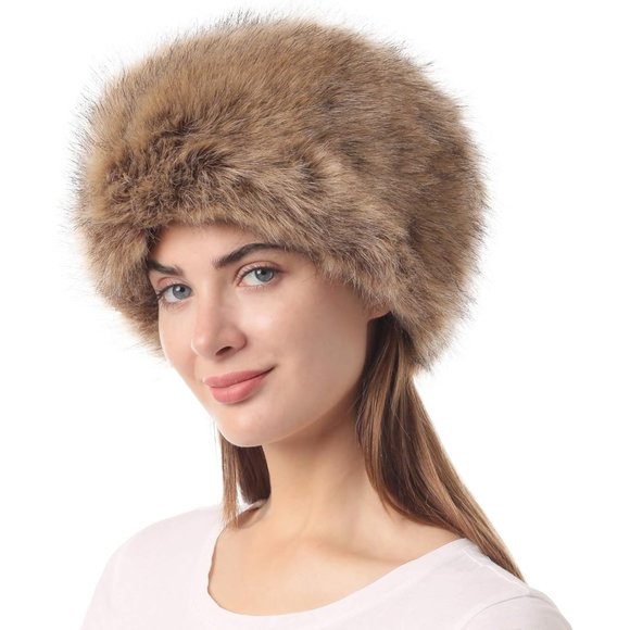 Women's Winter Warm Faux Fur Russian Style Cap - Picture 5 of 7